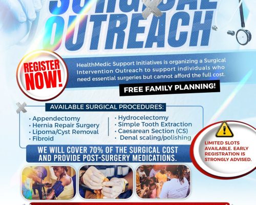 HealthMedic Support Initiative Organizes a 2-Day Surgical Intervention Outreach